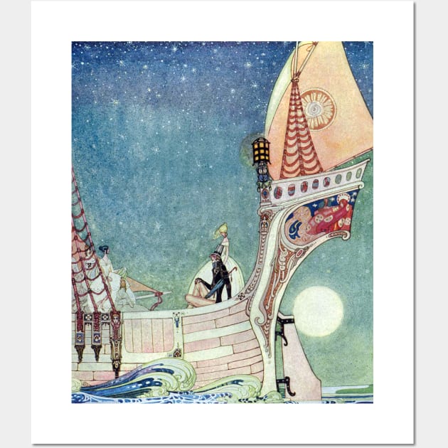 The Man Who Never Laughed by Kay Nielsen Wall Art by vintage-art